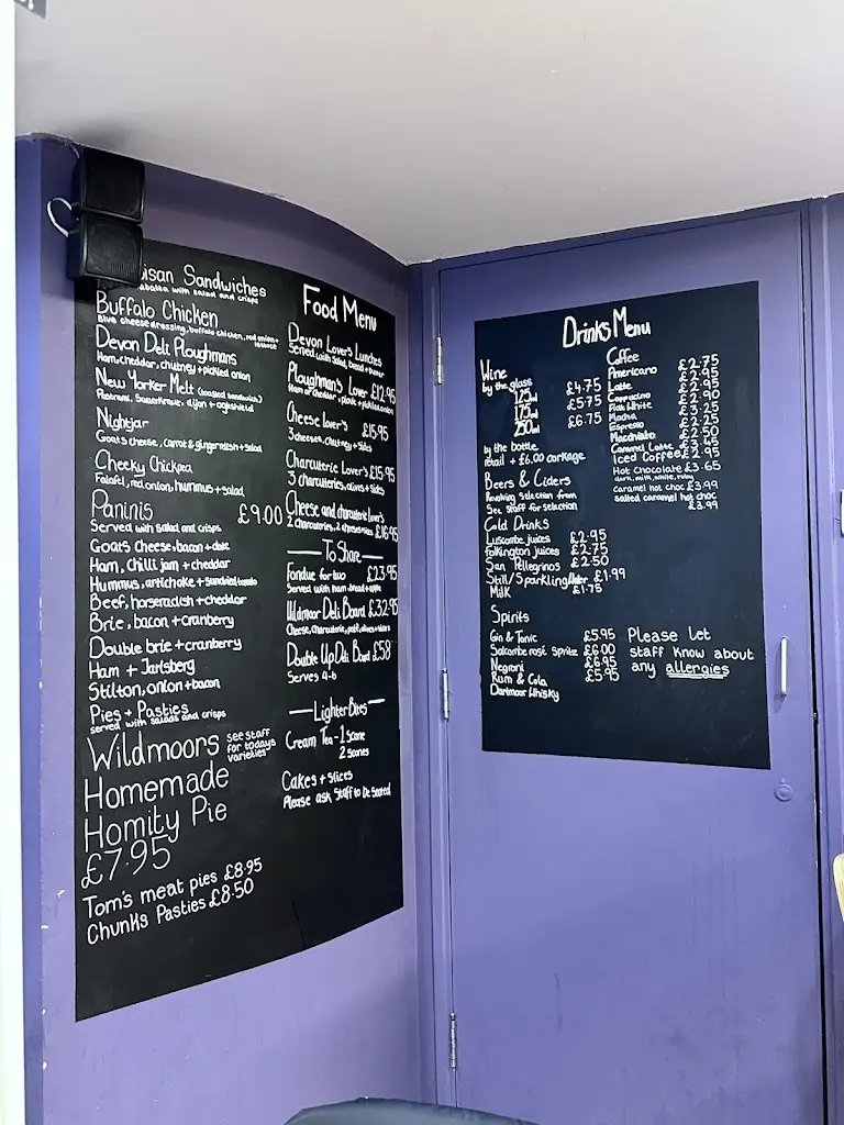 Menu_Wildmoor Fine Food & Drink_Bovey Tracey_image_1