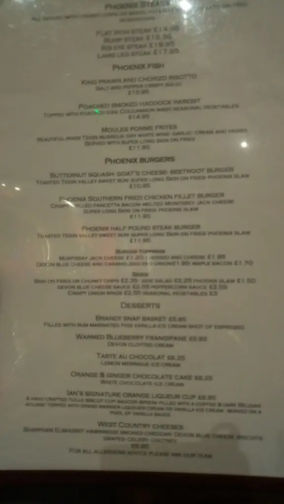 Menu_Phoenix Chudleigh_Bovey Tracey_image_4