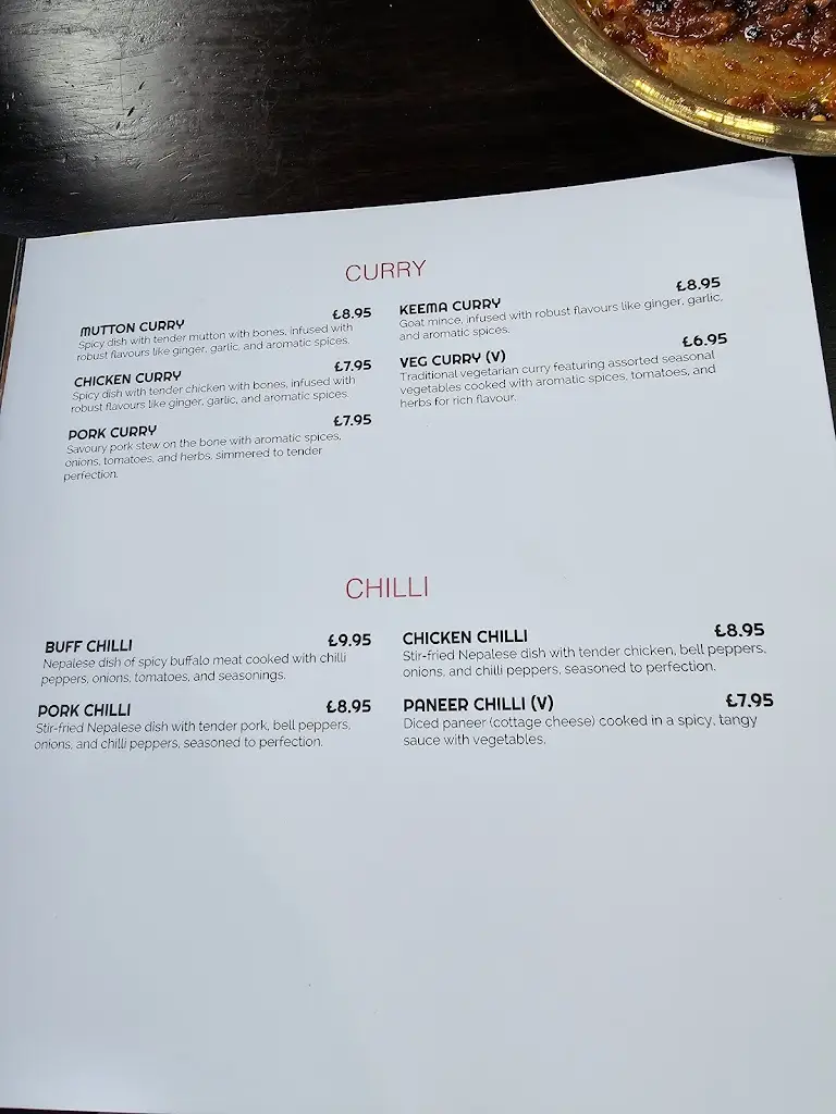 Menu_Vintuna Restaurant_Aldershot_image_1