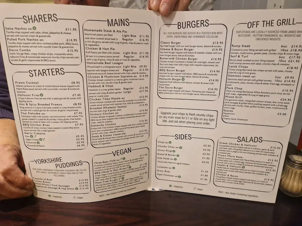 Menu_The Dacre Arms_Brandesburton_immagine_1