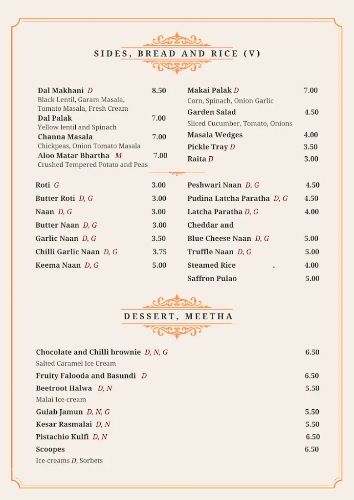 Menu_Dastaan Leeds_Bramhope_image_1