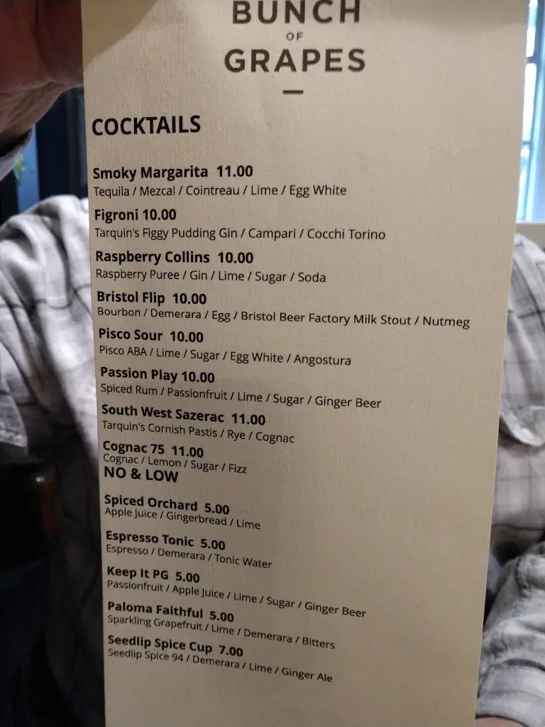 Menü_The Bunch Of Grapes_Bradford-on-Avon_Bild_2