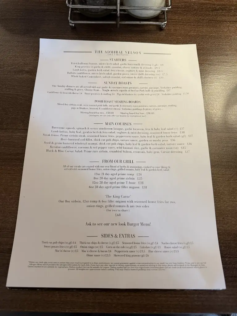 Menu_Admiral Nelson_Braunston_image_3