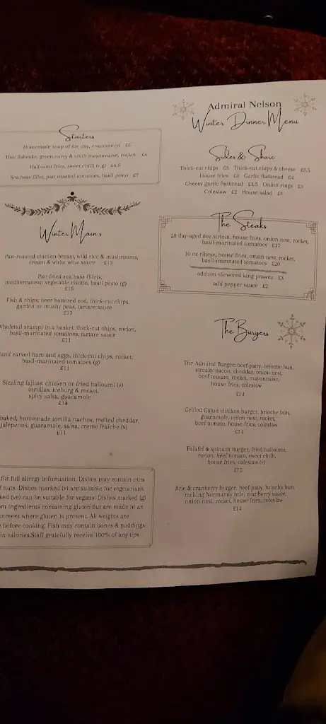 Menu_Admiral Nelson_Braunston_image_4