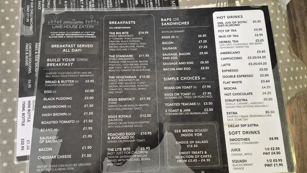 Menu_The Lake House_Aldershot_image_2