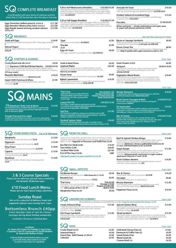 Menu_SQ Bar and Restaurant_Braunton_image_1