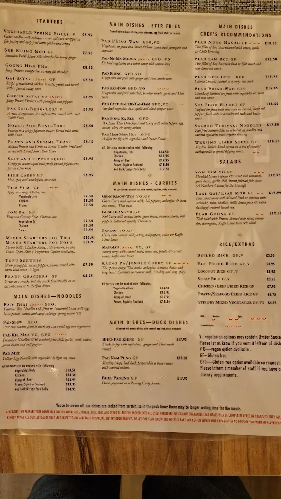 Menu_The Siam Bistro_Braunton_image_1