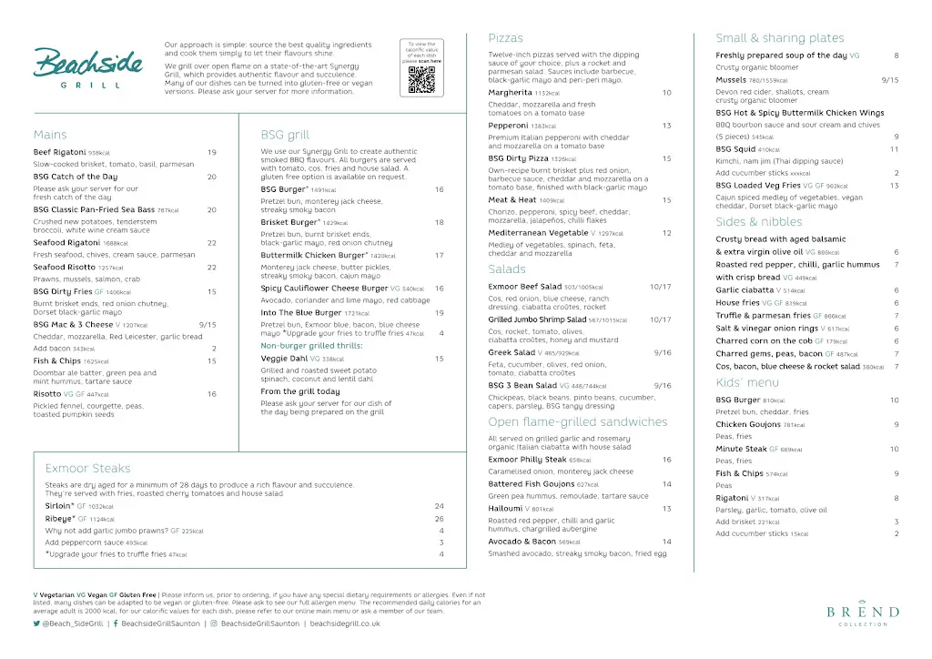 Menu_Beachside Grill_Braunton_imagen_1