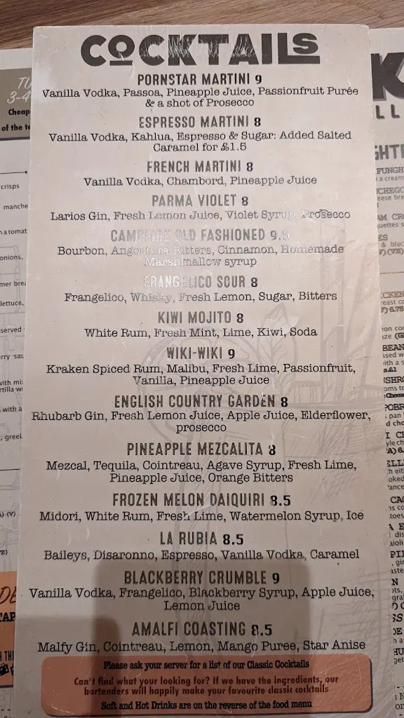 Menu_Trunk Lounge_Bramhall_imagen_3