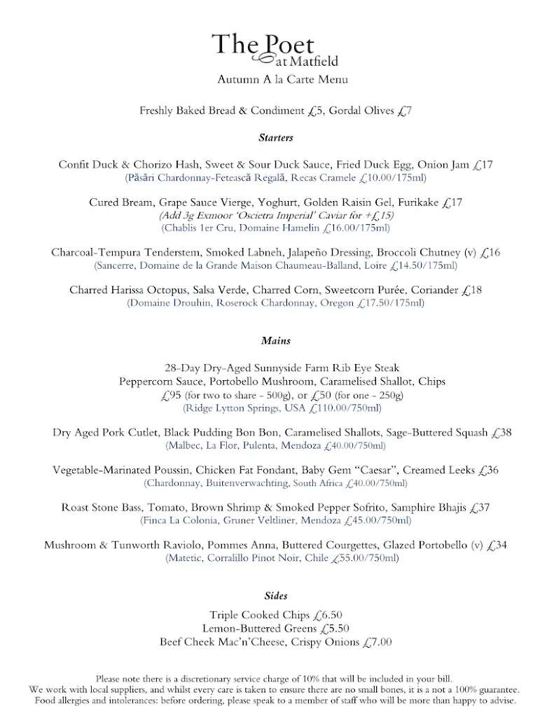 Menu_The Poet at Matfield_Brenchley_image_3
