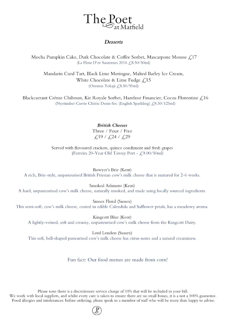Menu_The Poet at Matfield_Brenchley_image_4
