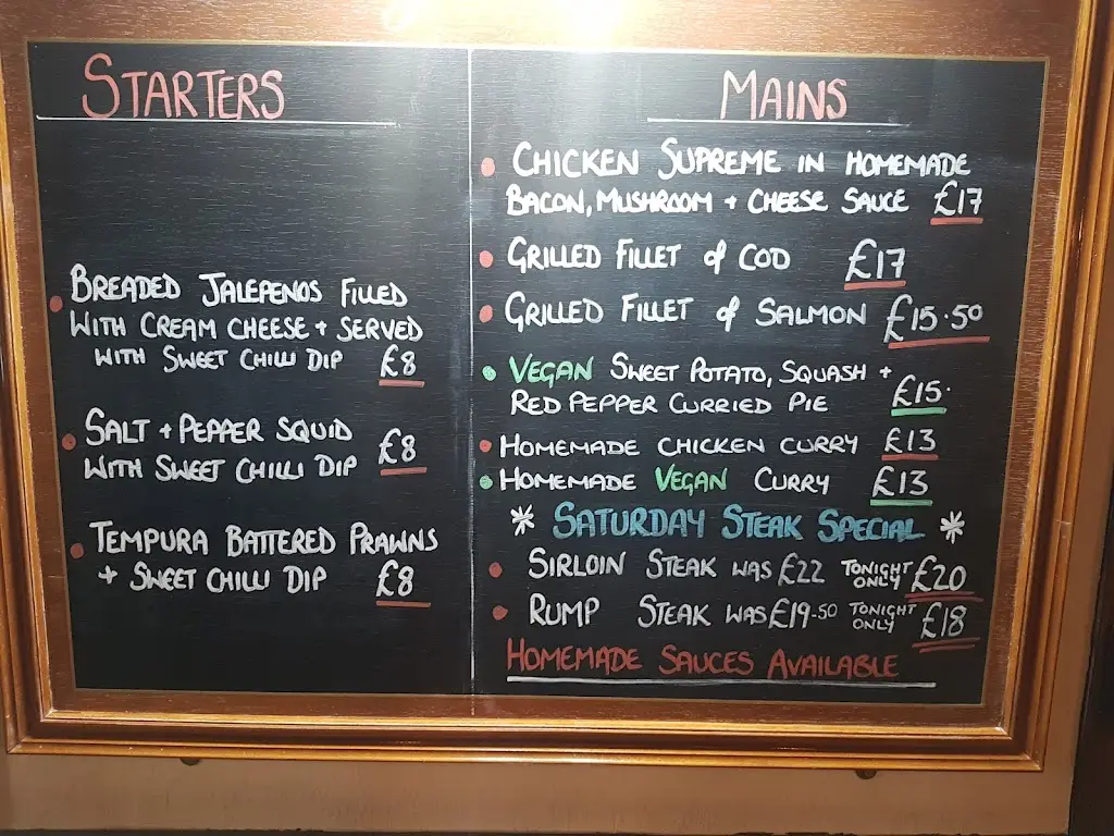 Menu_The Red Cow_Brent Knoll_image_4