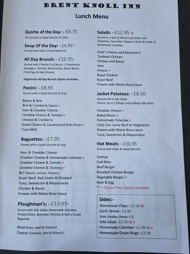 Menu_Brent Knoll Inn_Brent Knoll_image_2