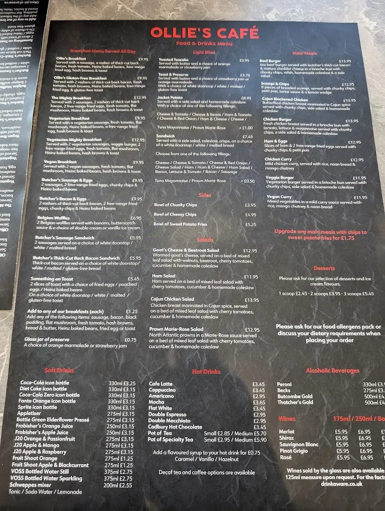 Menu_Ollie's Cafe_Brent Knoll_image_4