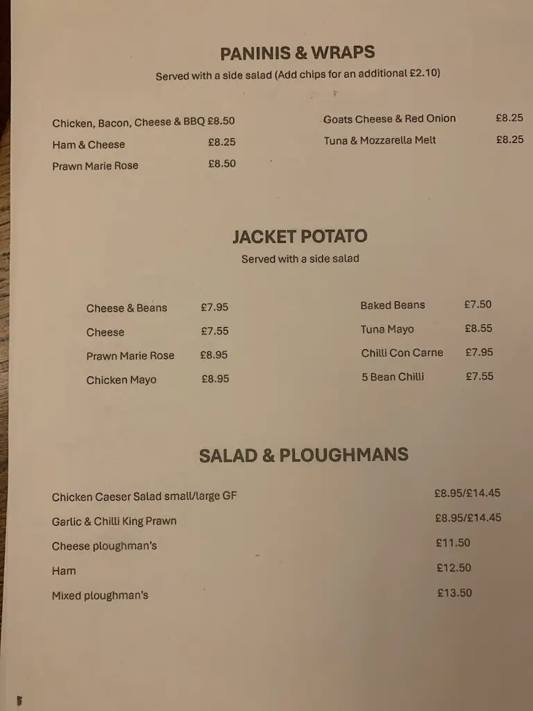 Menu_The Bramford Cock_Bramford_image_2