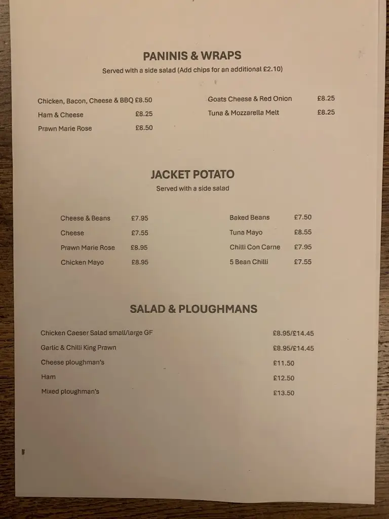 Menu_The Bramford Cock_Bramford_image_3