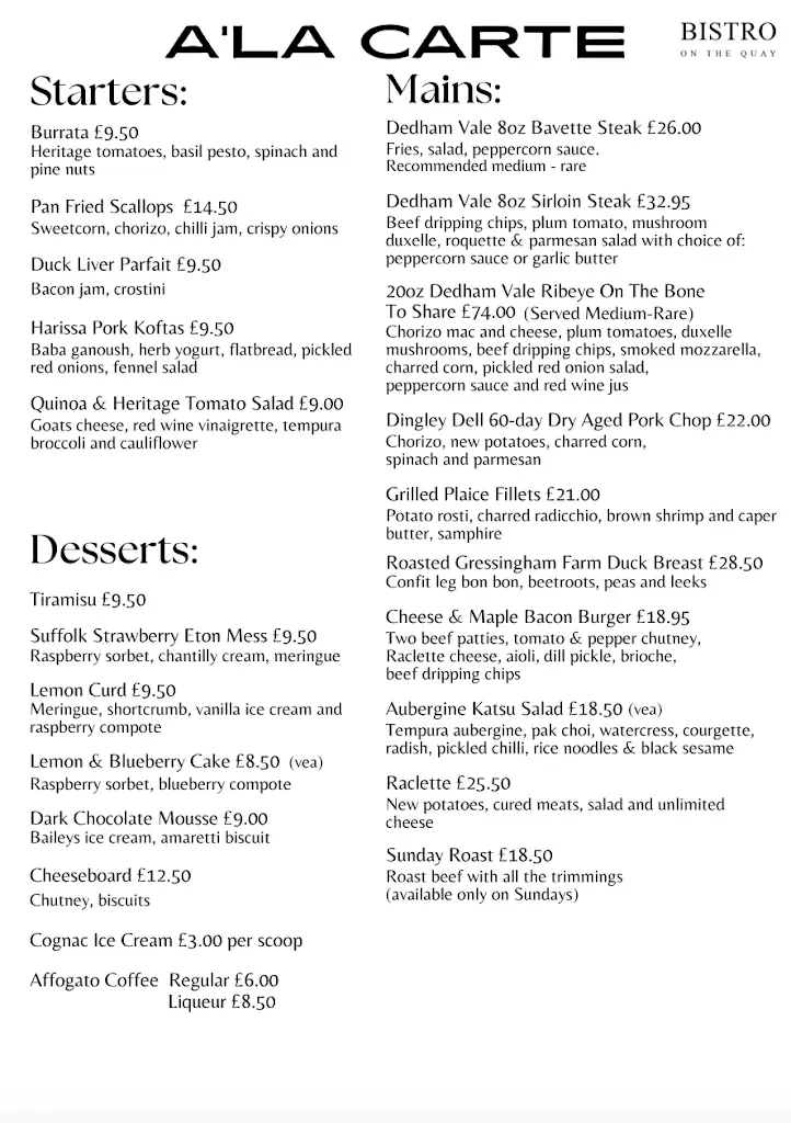 Menu_Bistro on the Quay_Bramford_image_1