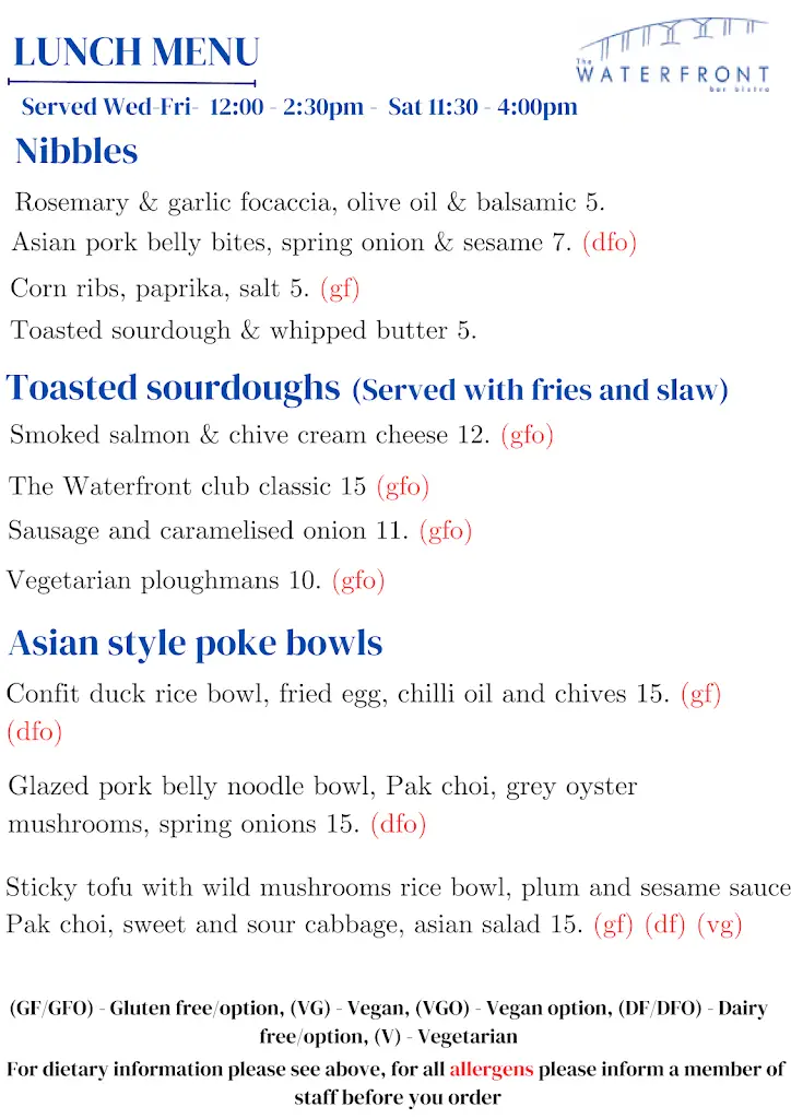 Menu_Waterfront Bistro Ipswich_Bramford_image_3