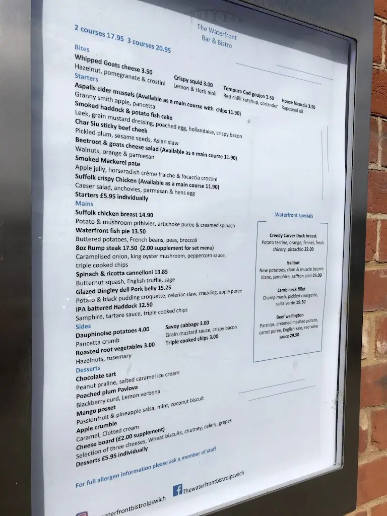 Menu_Waterfront Bistro Ipswich_Bramford_image_4