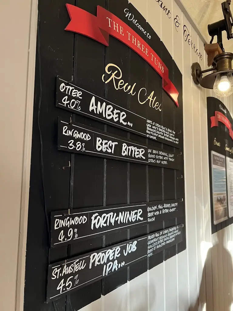 Menu_The Three Tuns_Bransgore_immagine_3