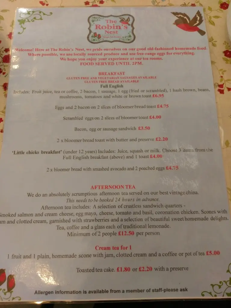 Menu_The Robin's Nest tea rooms_Bransgore_image_4
