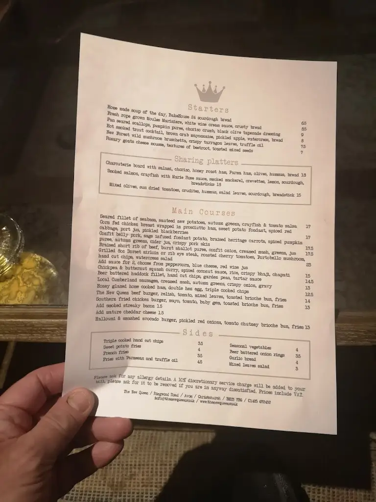 Menu_The New Queen Inn_Bransgore_image_4