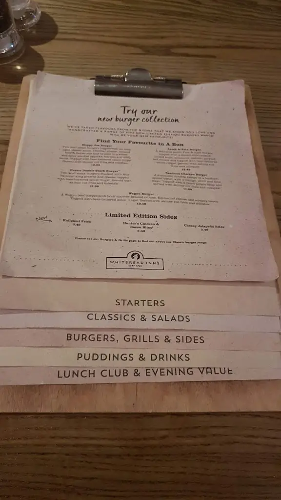 Menu_The Globe_Bransgore_image_3