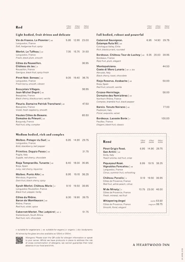 Menu_The Oaks_Bransgore_immagine_3