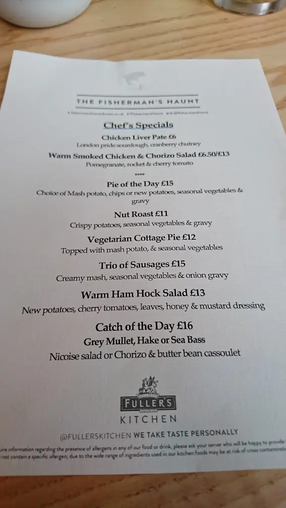 Menu_The Fisherman's Haunt, Christchurch_Bransgore_image_2