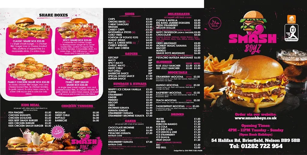 Menu_Smash Boyz_Brierfield_image_1