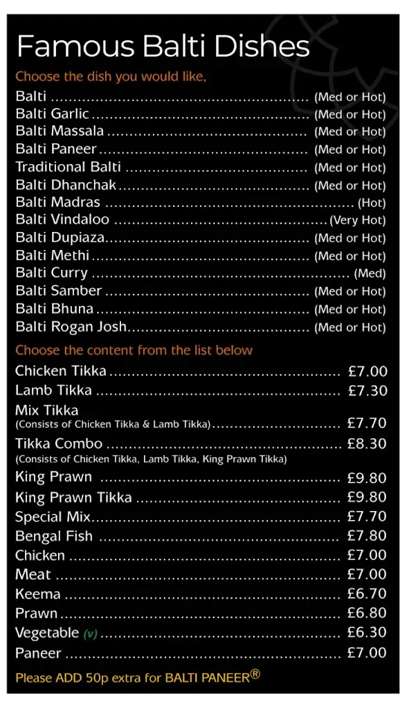 Menu_Baksh's Indian Kitchen_Brierfield_image_1