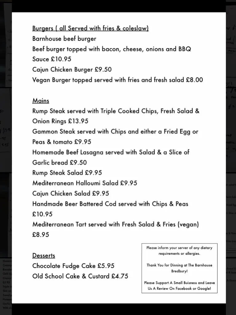 Menu_The Barnhouse_Bredbury_image_2