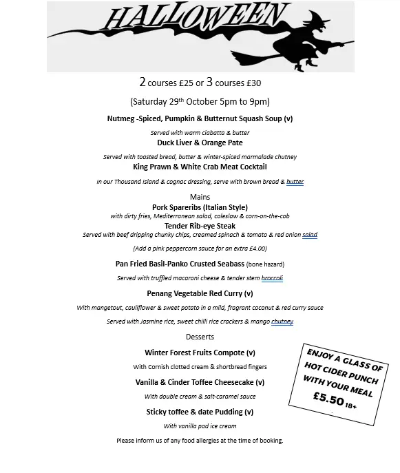 Menu_Duke Of York Romiley_Bredbury_image_1