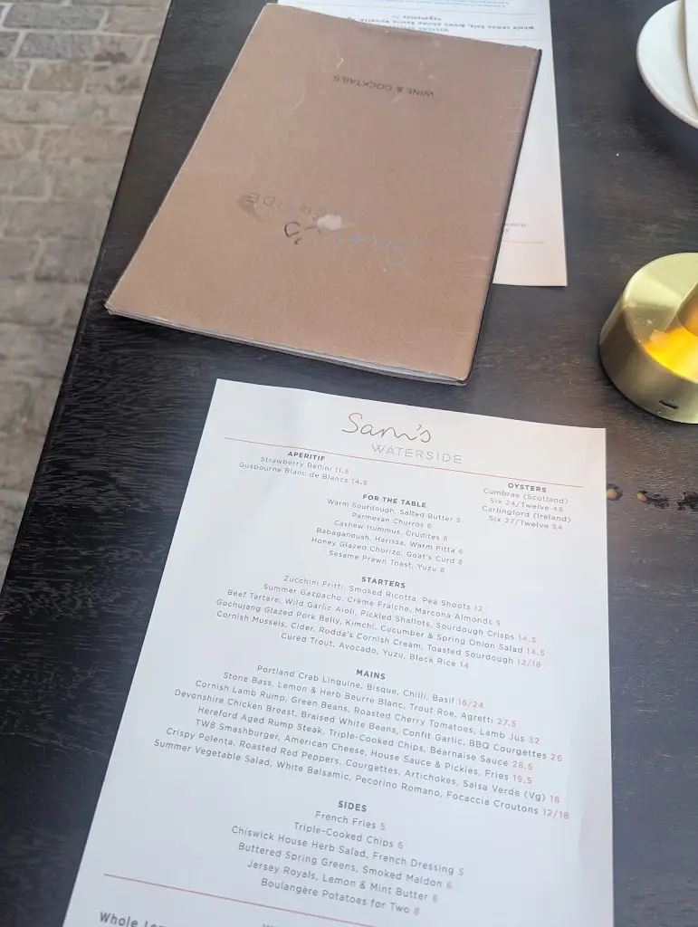 Menu_Sam's Waterside Brasserie & Bar, West London_Brentford_immagine_4