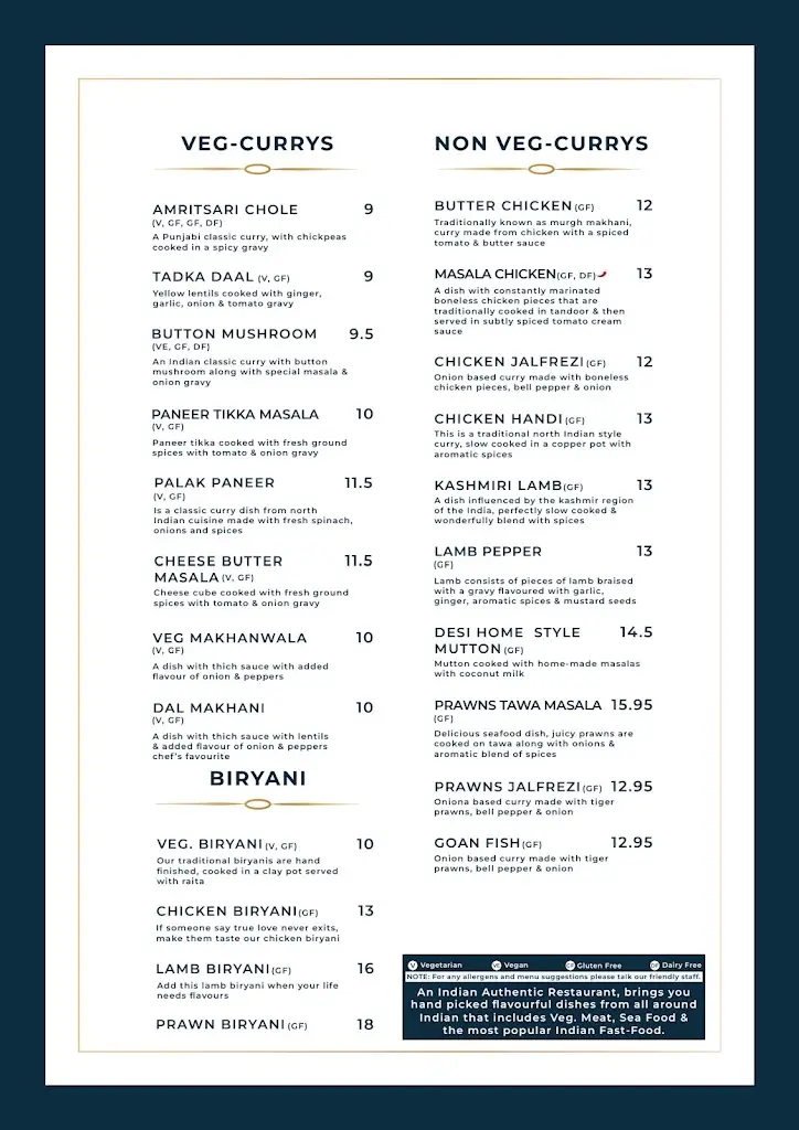 Menu_Ami's Indian Flame_Brentford_image_1