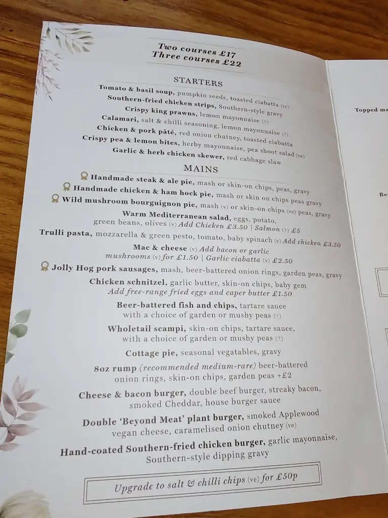 Menu_Three Bishops_Brighstone_image_1