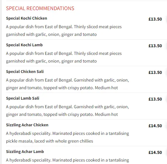 Menu_Durbar Lounge_Aldershot_image_1