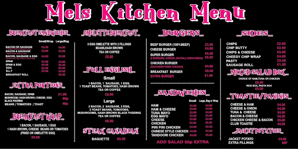 Menu_Mels kitchen formerly known as The Corner Kitchen_Adwick le Street_image_1