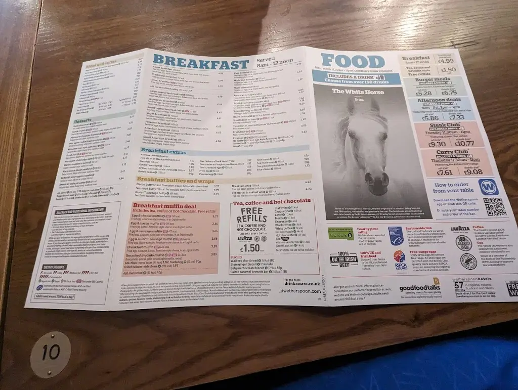 Menü_The White Horse - JD Wetherspoon_Brigg_Bild_2