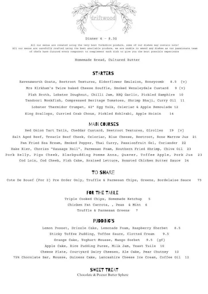 Menu_Driftwood Restaurant_Bridlington_image_2