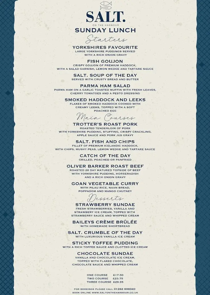 Menu_Salt on the Harbour_Bridlington_immagine_2