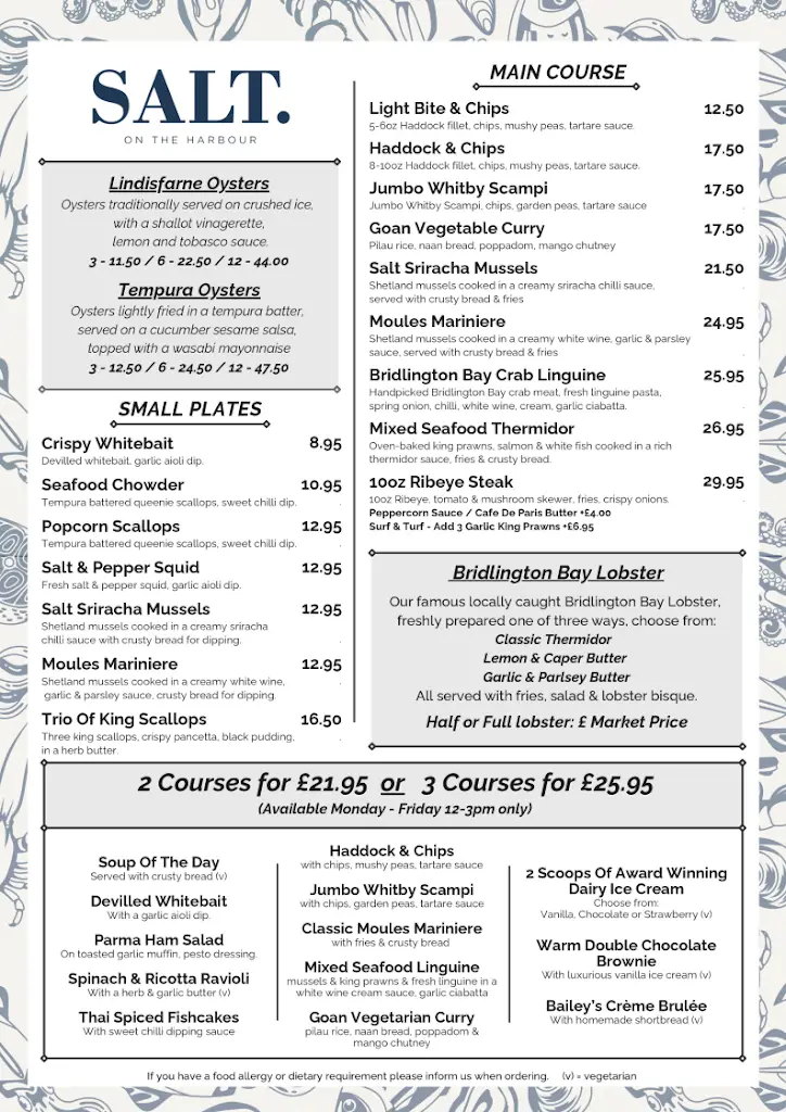 Menu_Salt on the Harbour_Bridlington_immagine_4