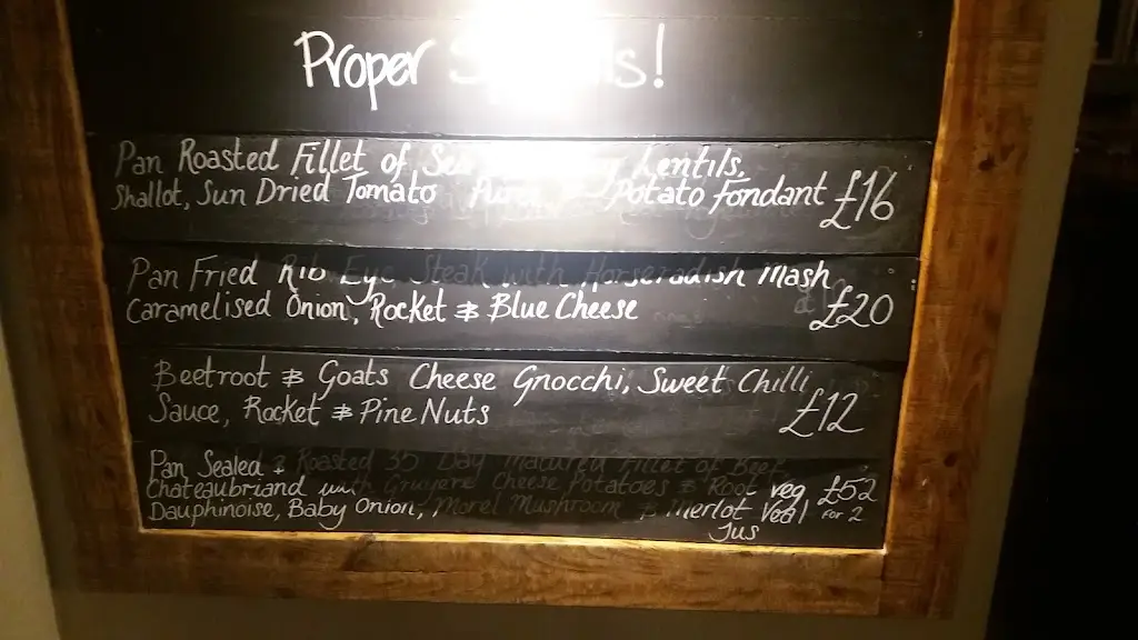 Menu_The Green Dragon Public House_Brigstock_image_3