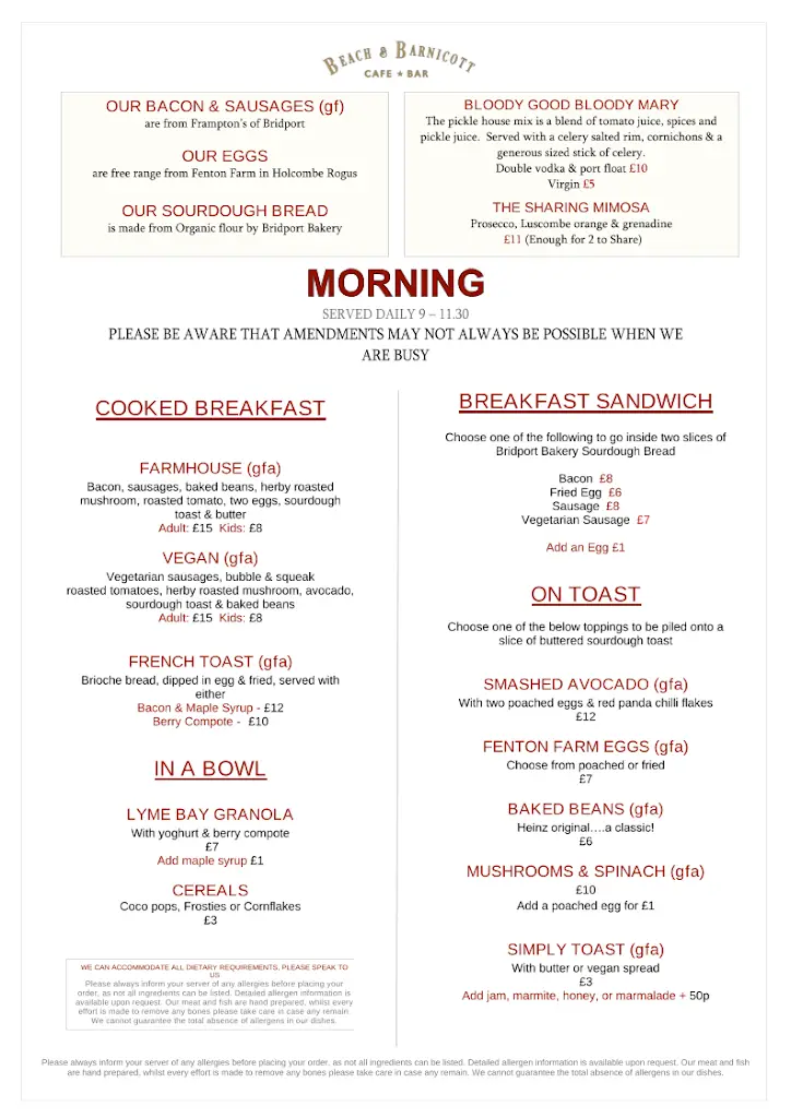 Menu_Beach & Barnicott_Bridport_image_3