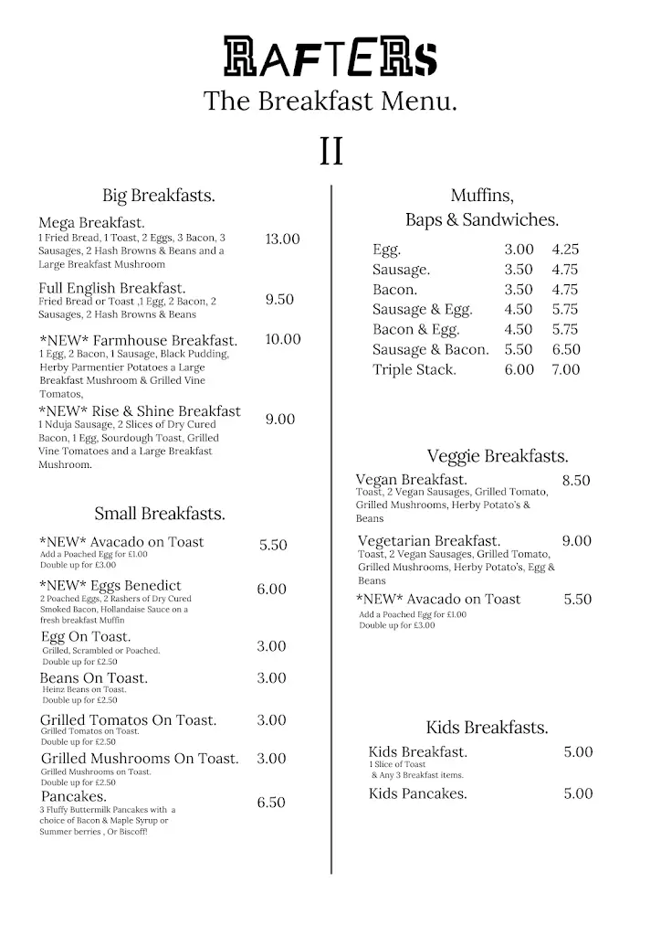 Menu_Rafters By Mega Bites_Bridport_image_2