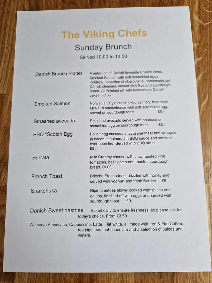 Menu_The Viking Chef_Bridgnorth_image_1