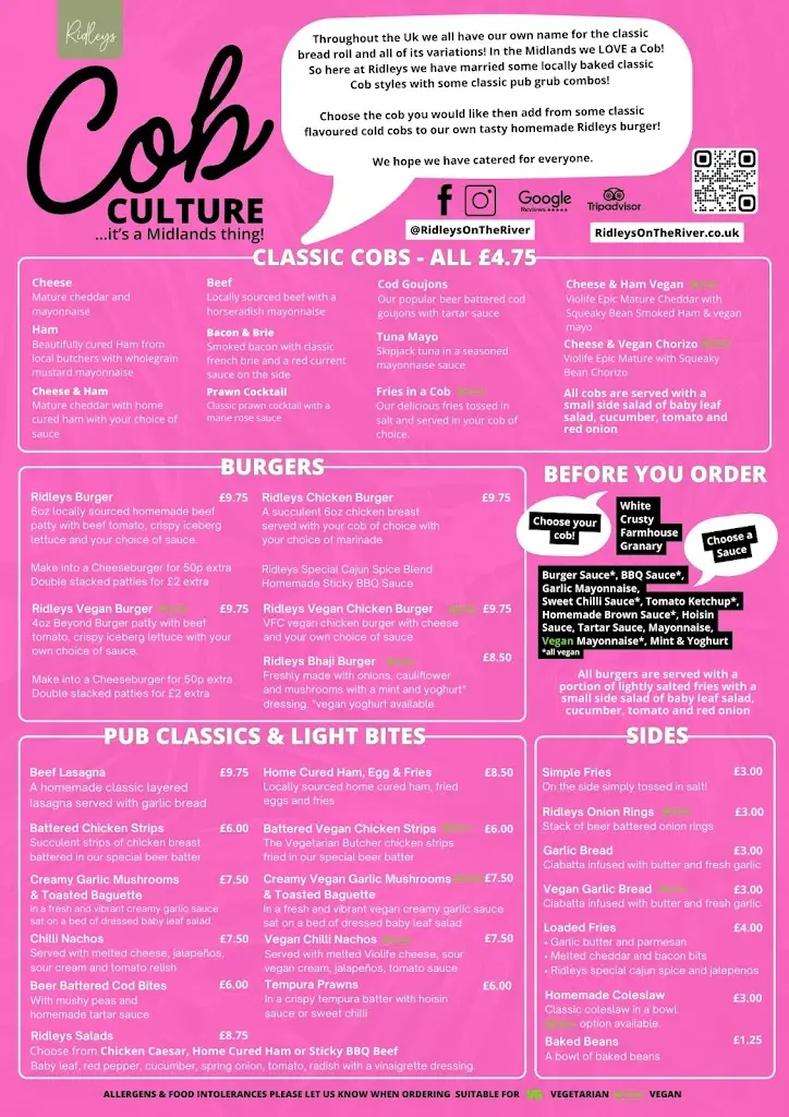 Menu_Ridleys on the River_Bridgnorth_immagine_1