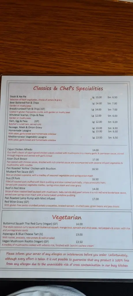 Menu_The Wheel at Worfield_Bridgnorth_image_4