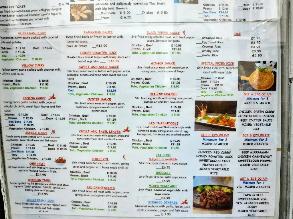 Menu_Thai Arts_Bridgnorth_image_1