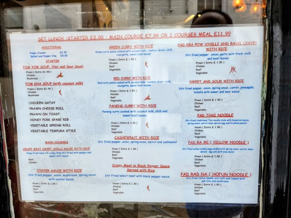 Menu_Thai Arts_Bridgnorth_image_2